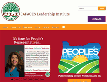 Tablet Screenshot of capacesleadership.org